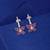 Rani color sparkling diamond earrings