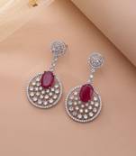 Rani color ethnic diamond earrings