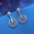 Pista green color diamond earrings