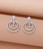 Silver color party wear earrings