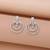 Silver color party wear earrings