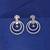 Silver color party wear earrings