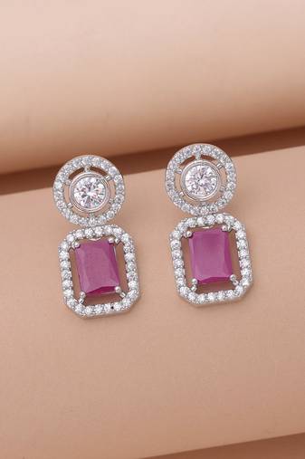 Rani color traditional diamond earrings