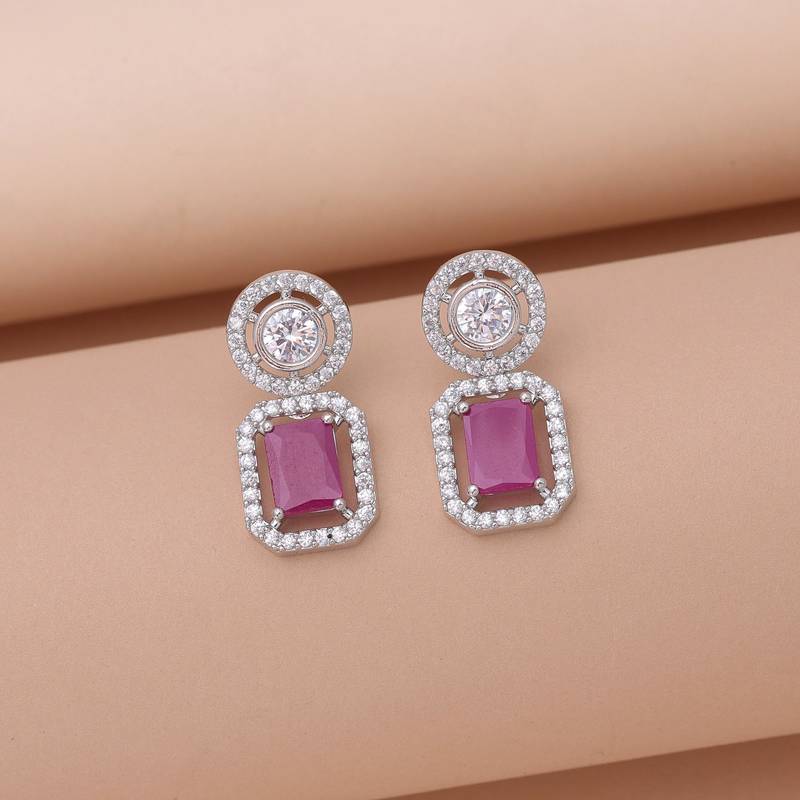 Rani color traditional diamond earrings