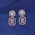 Light pink color diamond earrings