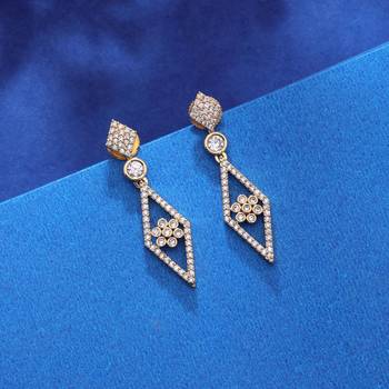 Gold color party wear earrings 1