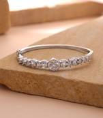 Silver color american diamond bracelet