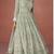 Sage green embroidered georgette anarkali suit set