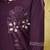 Wine embroidered cotton co-ord set for women