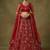 dark red net embroidered lehenga choli