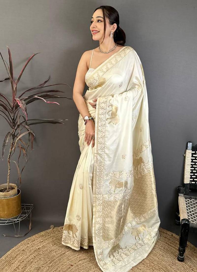 Banarasi pure silk handloom with glod zari saree with blouse
