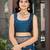 Women's traditional blue banarasi saree rich jacquard weaving, gold zari floral jaal design party wear & festive saree