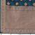Women's traditional blue banarasi saree rich jacquard weaving, gold zari floral jaal design party wear & festive saree