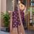Women's traditional wine banarasi saree rich jacquard weaving, gold zari floral jaal design party wear & festive saree