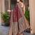 Women's premium maroon banarasi silk blend saree with heavy zari weaving and designer pallu | ethnic wedding saree