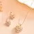 Gold heart pendant set with premium stones