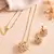 Gold heart pendant set with premium stones