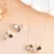 Butterfly pendant/chain set with crystal & enamel detailing