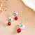 Floral pearl drop pendant chain for women – elegant silver finish statement pendant set