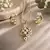 Premium designer pendant chain set with gold polish finish