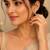 Trendy gold pendant chain set with matching earrings for women