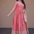 Heavy sequins & zari embroidered anarkali gown with dupatta for women
