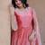 Heavy sequins & zari embroidered anarkali gown with dupatta for women