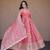 Heavy sequins & zari embroidered anarkali gown with dupatta for women