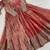 Heavy sequins & zari embroidered anarkali gown with dupatta for women