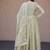 Heavy sequins & zari embroidered anarkali gown with dupatta for women