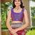 Women's ethnic banarasi silk blend saree | maroon color with purple border for festive & bridal functions