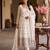 Premium off-white designer anarkali suit for wedding