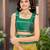 Designer banarasi mustard silk saree elegant gold zari work with contrast green border wedding party wear saree