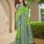 Women's ethnic banarasi silk blend saree | light green color with green border for festive & bridal functions