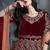 RED COLOR SEMI STICH VELVET GOWN