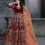 RED COLOR SEMI STICH VELVET GOWN
