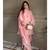 Baby pink embroidery gimmy silk full stitched farshi salwar suit set