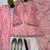 Baby pink embroidery gimmy silk full stitched farshi salwar suit set