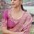 Onion pink tissue silk with jaquard designer blouse wedding wear saree
