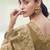 Chiku pure banarasi silk with designer blouse wedding wear saree