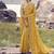 Mustard tissue silk with jaquard with designer blouse wedding wear saree