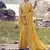 Mustard tissue silk with jaquard with designer blouse wedding wear saree