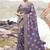 Lavender tissue silk with jaquard with designer blouse wedding wear saree
