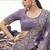 Lavender tissue silk with jaquard with designer blouse wedding wear saree