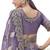 Lavender tissue silk with jaquard with designer blouse wedding wear saree