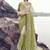 Beige & olive shaded tissue silk with jaquard designer blouse wedding wear saree