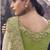 Beige & olive shaded tissue silk with jaquard designer blouse wedding wear saree