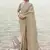 Beige tissue silk with jaquard with designer blouse wedding wear saree