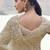 Beige tissue silk with jaquard with designer blouse wedding wear saree