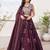 Wine Purple Designer Lehenga Choli with Heavy Silver Bead & Sequin Work Dupatta